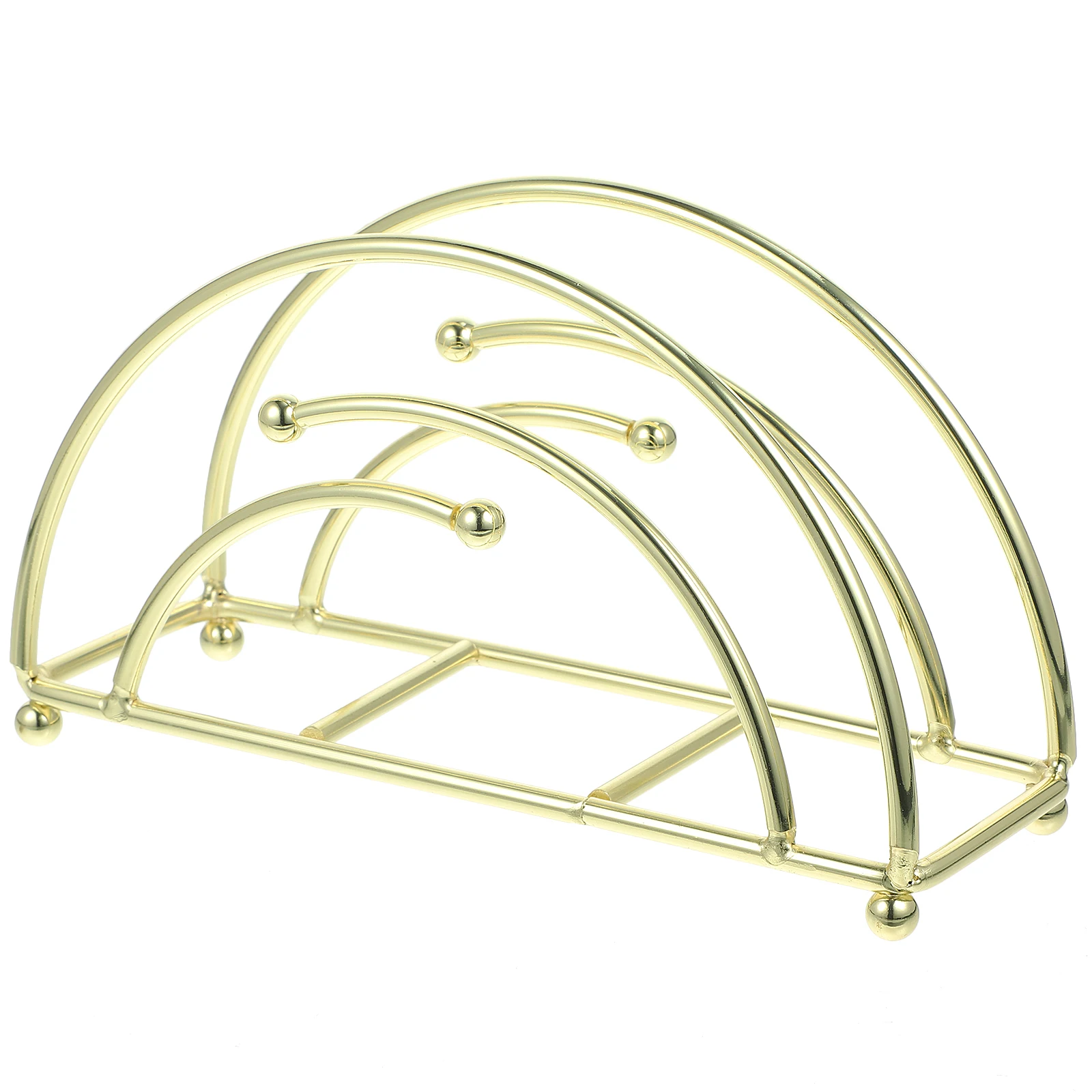 

Exquisite Metal Napkin Holder Hollow Style Tissue Stand Decorative Kitchen Rack Smooth Design Tabletop Holder For Home