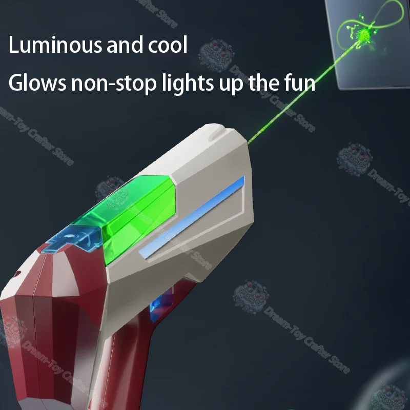 Pistolet à eau électrique Cyberpunk, jouet automatique pour enfants, plage en plein air, auto-aspiration, trempage, Blaster, tir d'été, jeu amusant