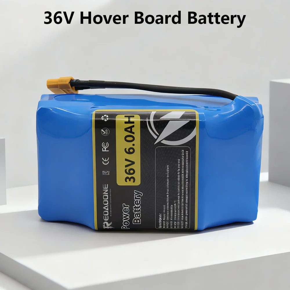 

36V 6000mAh Li-ion Battery Replacement for Hoverboard Electric Scooter Powerful High Capacity Battery Pack