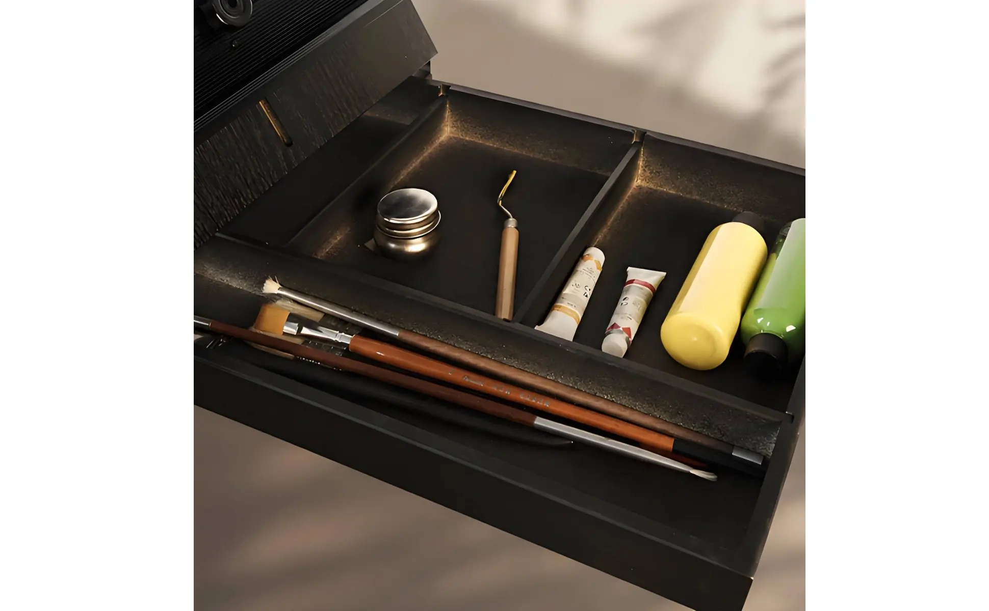 Aluminum Easel Box Multifunctional Portable Easel Box Lightweight Foldable for Artists, Outdoor Sketching, Travel