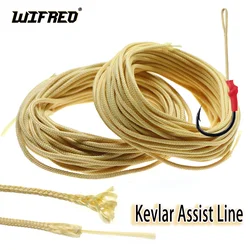 150-300LB Braided Kevlar Fishing Line 8/16 Strand Weaves Yellow Assist Line For Boat Fishing Binding Jigging Hook Assist Lure
