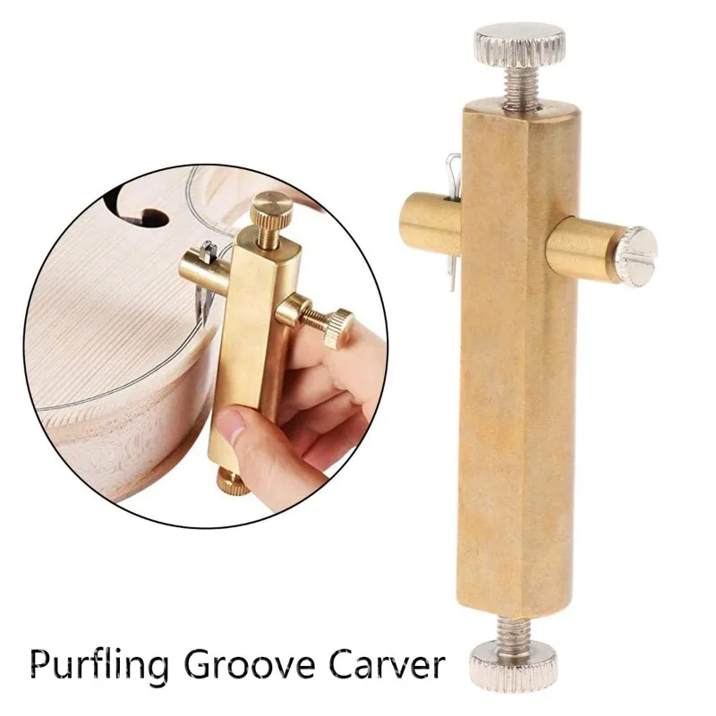 

Violin Making Tools Brass Purfling Inlay Inlaid Groove Carver Violin Viola Luthier Tooll with Blades