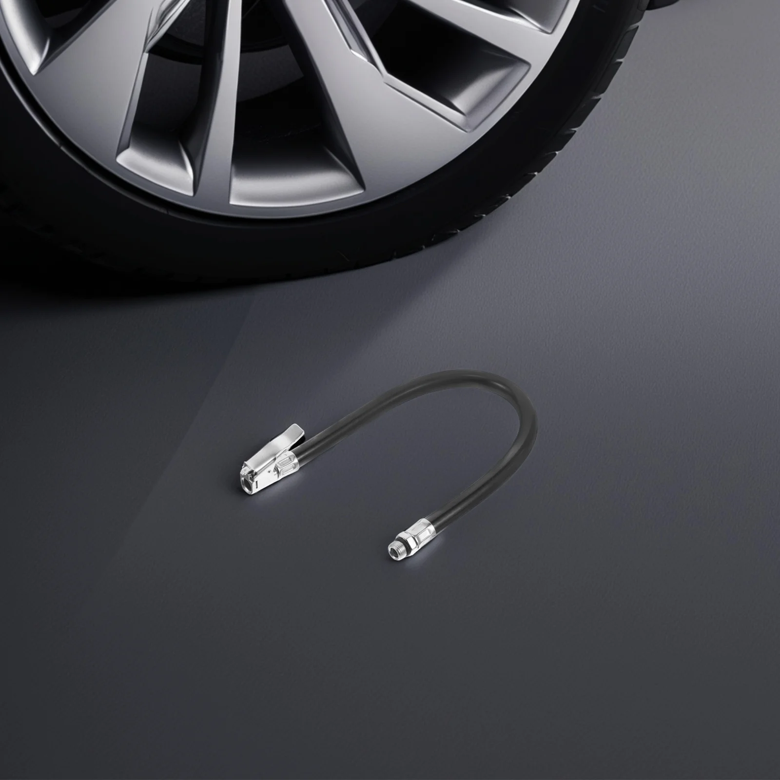 

Tire Inflator Adapter Motorcycle Pump Hose Vehicle Inflator Pump Tube Tire Valves Extender Flexible Inflation Connector Air