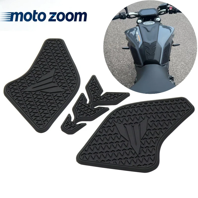Side Fuel Tank pad Tank Pads Protector Stickers Decal Gas Knee Grip Traction  Tank Pad Motorcycle For MT 07 MT07 MT-07 2022-2025