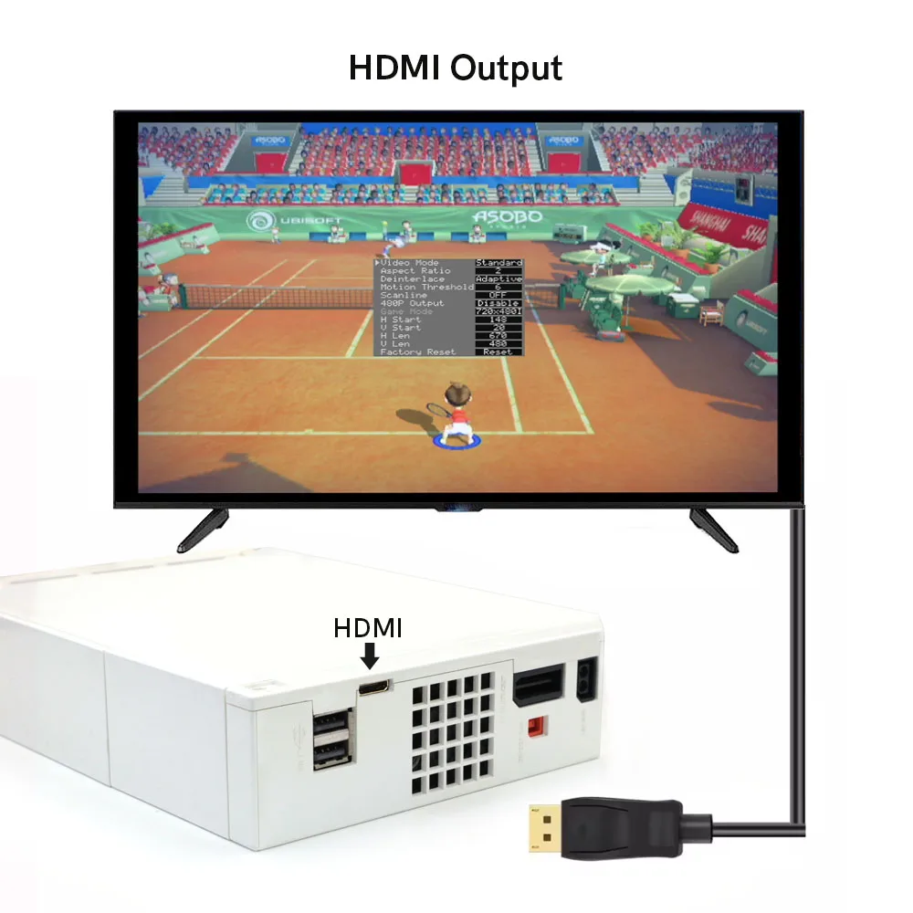 Hispeedido Internal Wii Digital HDMI MOD Kit Digital إلى Digital HDMI Mod Kit لوحدة التحكم Wii