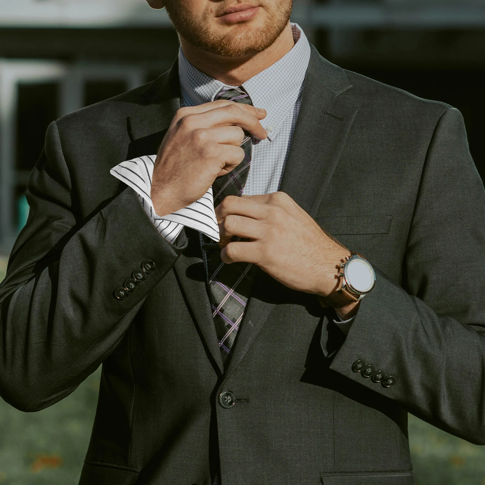 1 ペア白ストライプ取り外し可能なシャツ袖口ファッションリストカフユニセックス装飾スリーブエクステンション仕事日フェイクシャツカフ