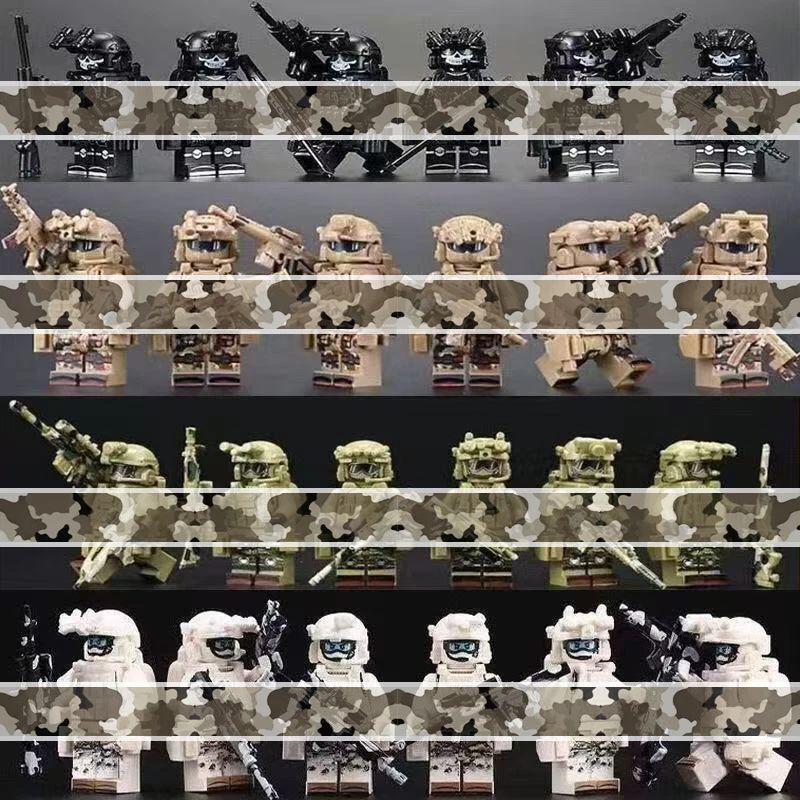 Adventure Team Figure Set - Tactical Mission Toys for Boys Age 8+, Battle Action Role Play Gift with Gear & Equipment