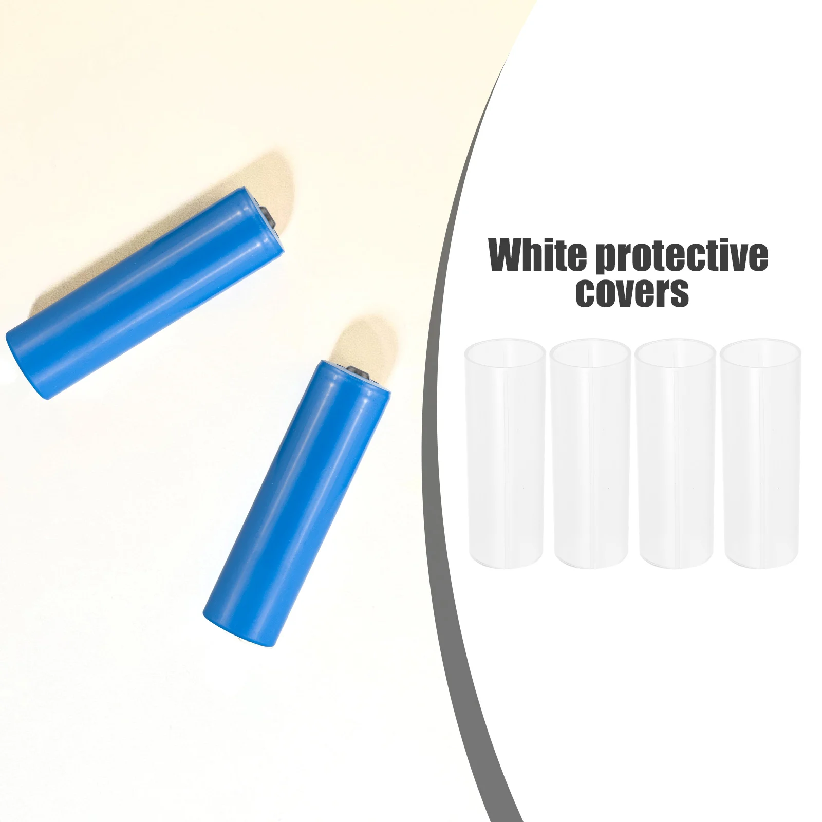 

10pcs Protective Sleeve 18650 Wrap Cylindrical Holder Insulation Fireproof High Temp Resistant For Led