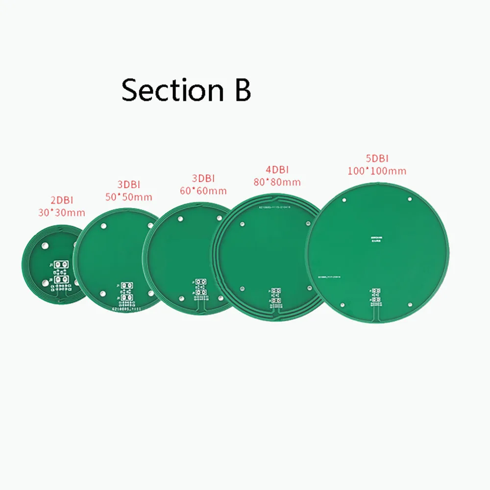 Taidacent 2/3/4/5DBI NFC PCB Antenna Long Range 13.56 mhz Rfid Radio Antenna Near Field Communication Antennas Circular Type