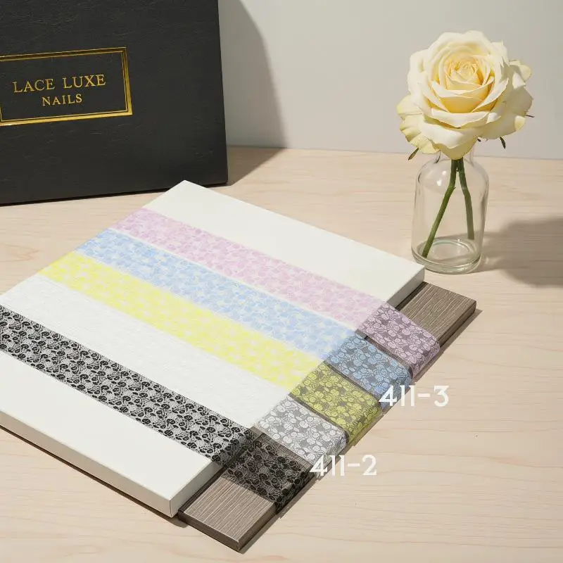 10 Rolls Sexy Lace Flower Nail Foils For Transfer Paper Sliders Floral Stickers Nail Art Decorations Manicure Decals