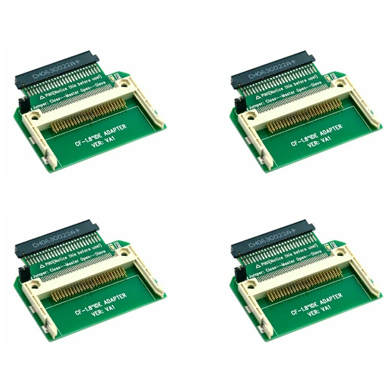 4X Cf Merory Card Compact Flash To 50Pin 1.8 Inch Ide Hard Drive Ssd Adapter