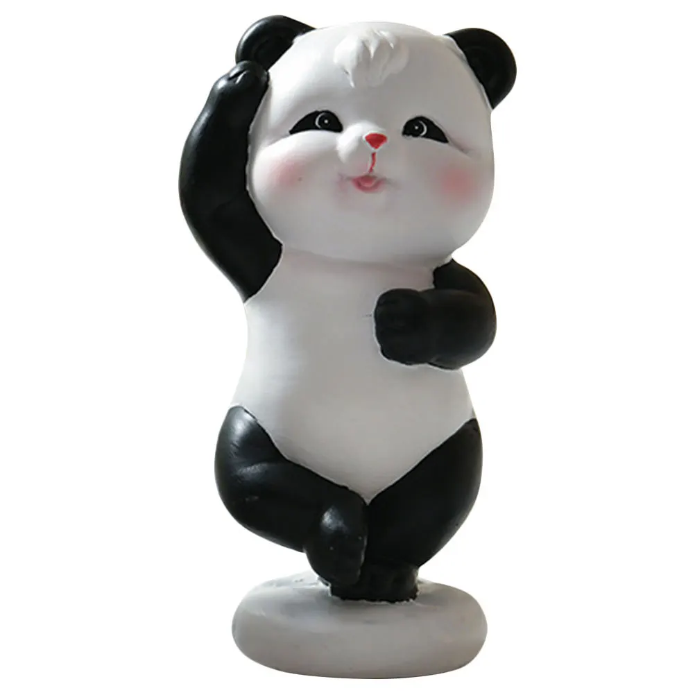 

Animal Resin Panda Statue Mini Figurine Pandas Figurines Miniature Desktop Decoration