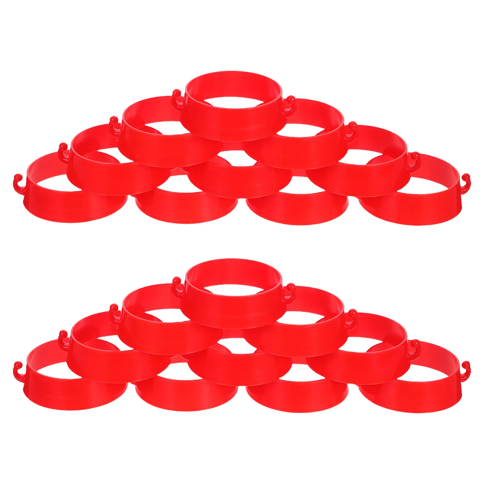 

20Pcs Traffic Cone Chain Collar Sturdy Plastic Cone Parking Connector Easy Visibility for Construction Zone Barrier