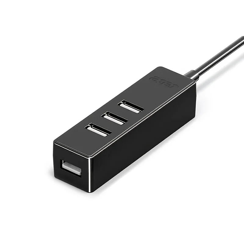 Divisor USB Acer (acer), 4 portas com a mesma unidade, conversor de cabo de extensão multiinterface de uma a quatro