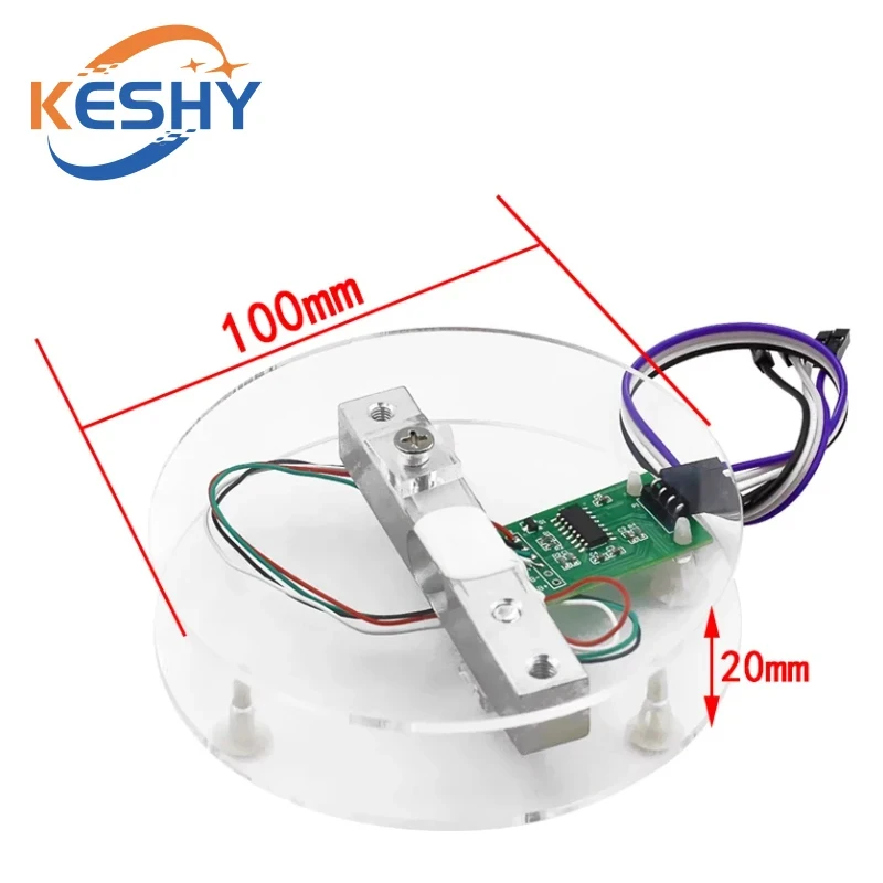 Digital Load Cell Weight Sensor HX711 AD Converter Breakout Module 5KG 10KG Portable Electronic Kitchen Scale for Arduino Scale