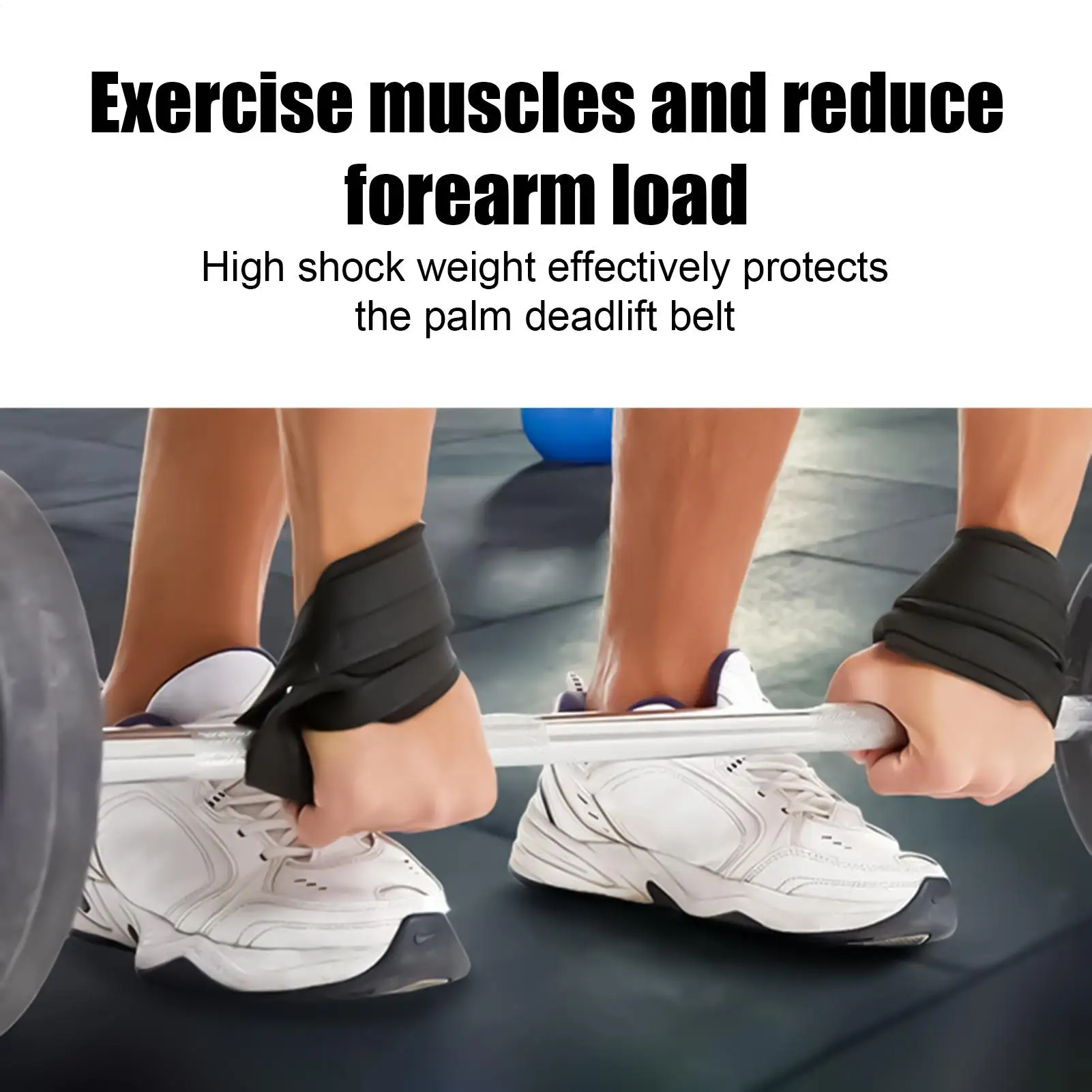 Figure-8 Straps For Weightlifting Strong Weightlifting Hand Grip Straps 2 Pieces Strength Training Wrist Support Bodybuilding