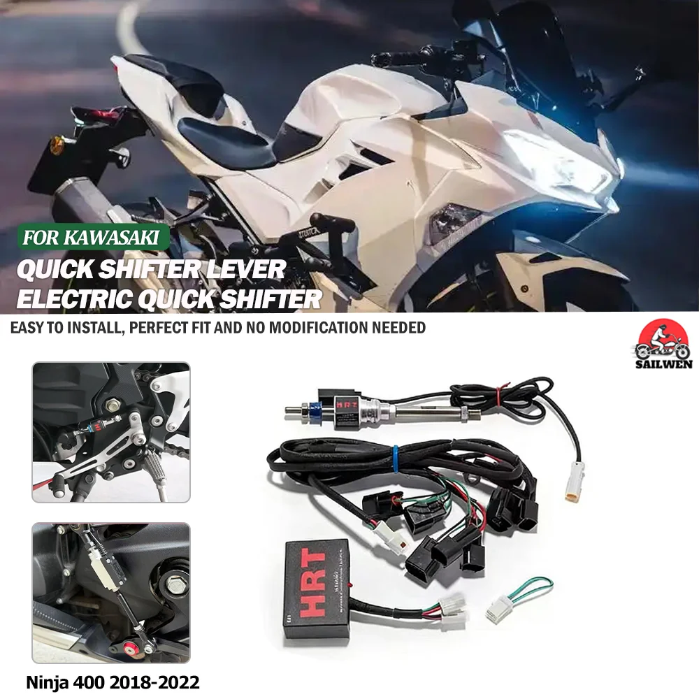 Fit For Ninja 400 2018-2022 Motorcycle one-way/two-way quick shift lever gear shifter quick transmission