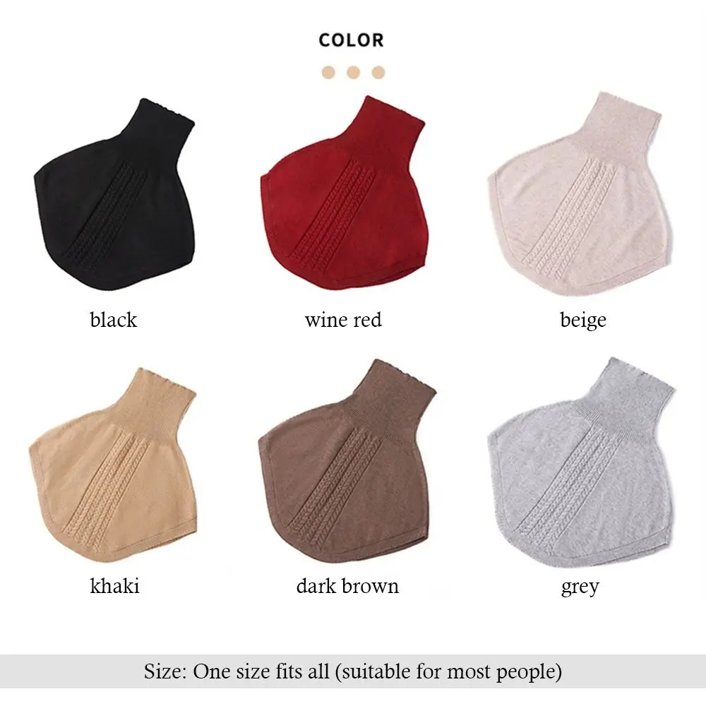 Cuello falso de lana de imitación diario, tejido suave, cálido, para invierno, cuello alto, funda para la cabeza y el cuello para mujeres y niñas