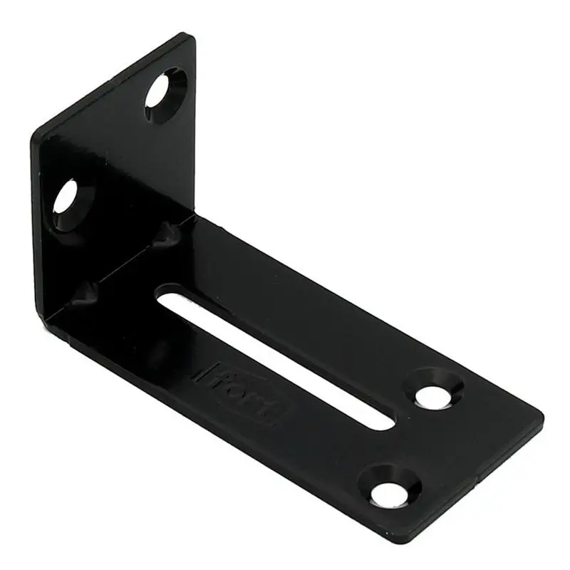 Black Angle Corner Brackets 90 Degree L-Shaped Right Angle Code Corner Stand Supporting Furniture Connector Hardware lアングル