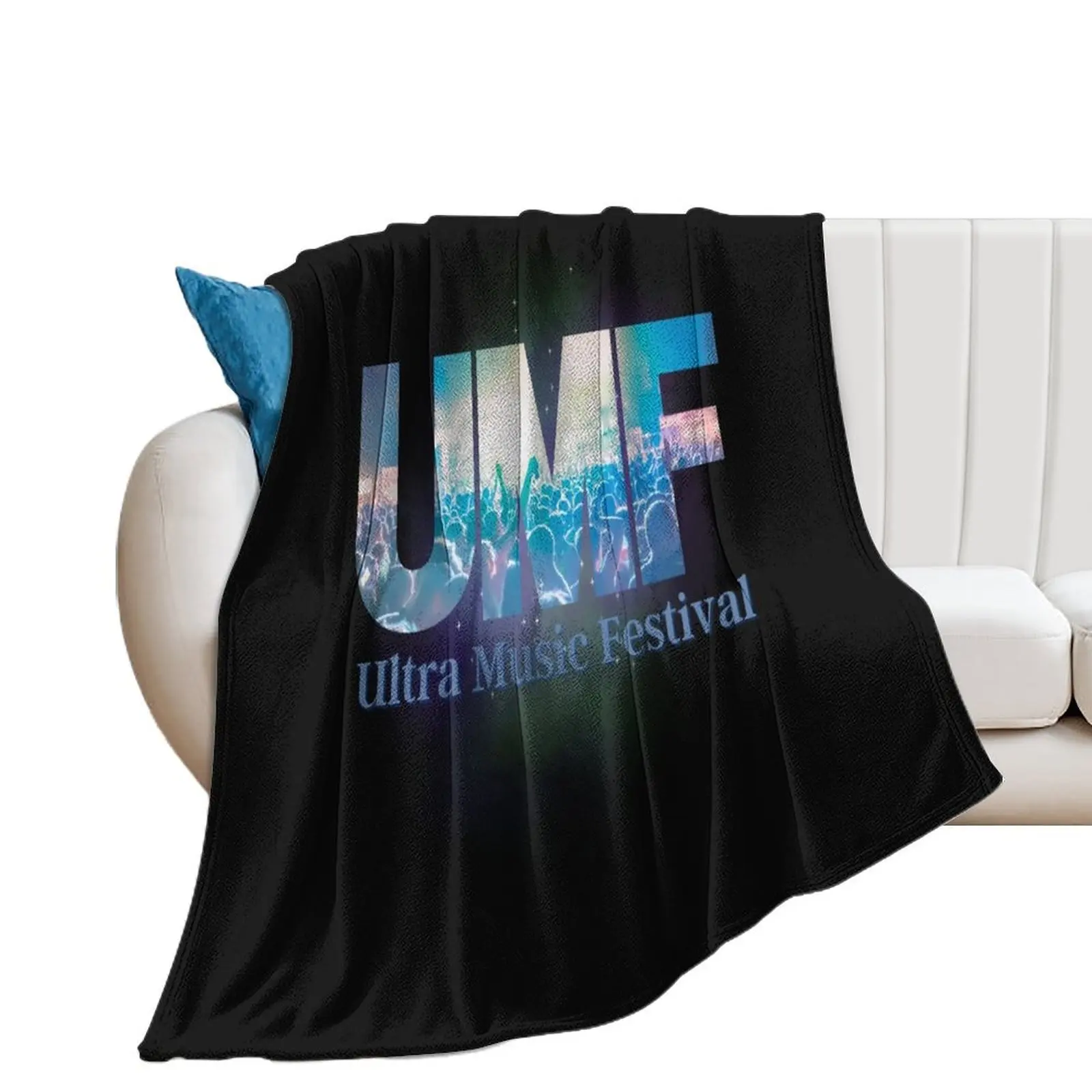 Ultra Music Festival 2022 Throw Blanket valentine gift ideas Plush Retros Blankets