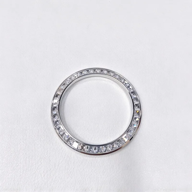 For 38.5mm Outer 30.5mm Inner Watch Bezel Ring Diamond Bezel Insert Replacement Part