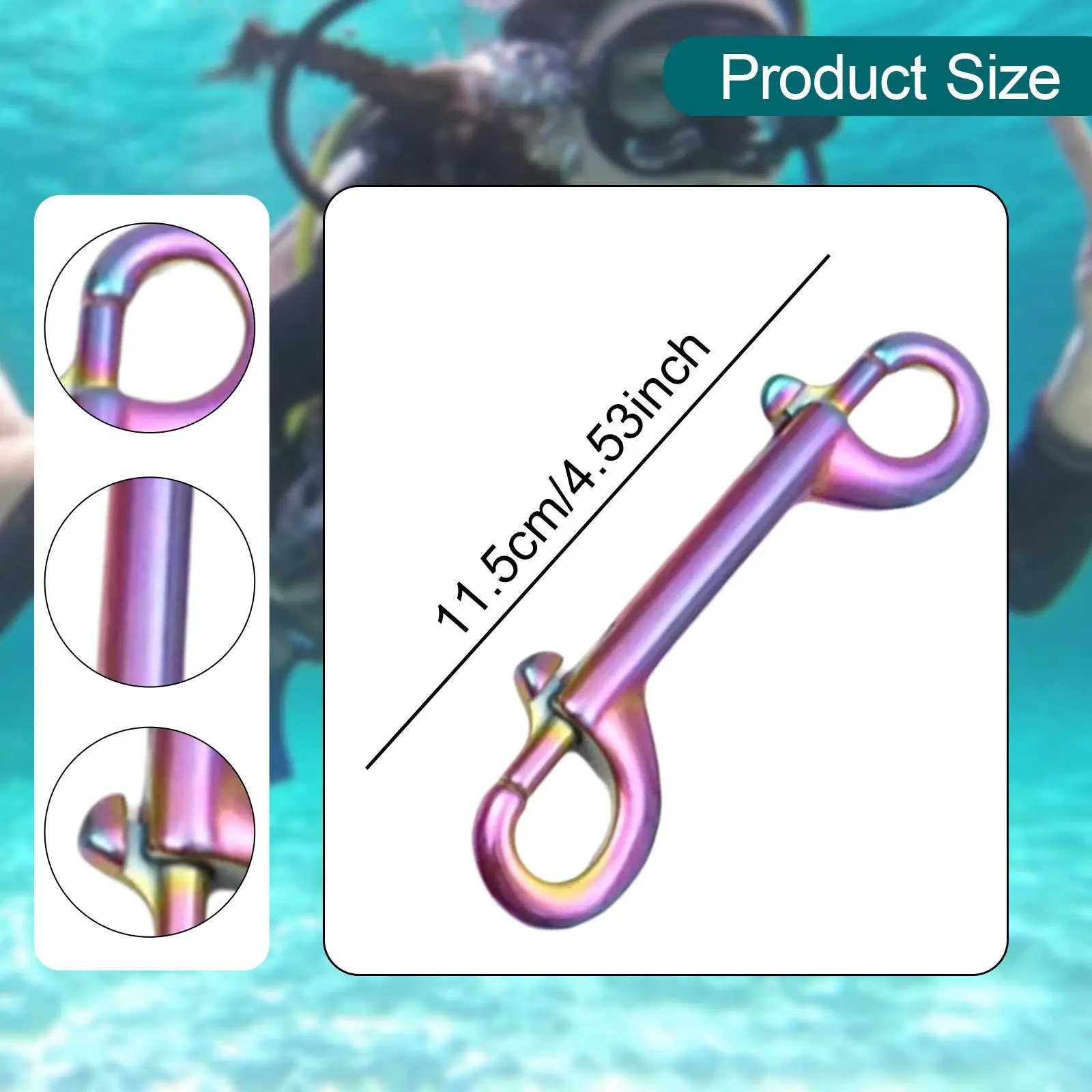Double Ended Snap Clip Marine Fastener for Dog Leash Equine Water Bucket