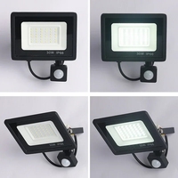 LED floodlight 150W 100W 50W 30W 20W 10W PIR motion sensor IP66 waterproof LED 220V hanging outdoor wall lamp spotlight