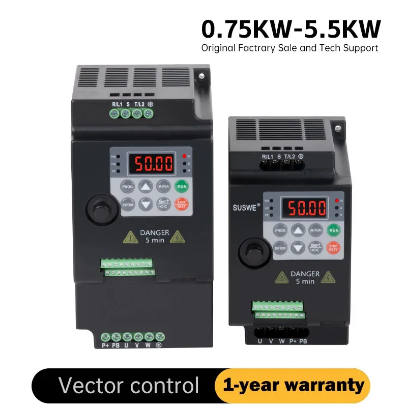 VfD 0.75/1.5/2.2/4/5.5kW 220V/380V 3 Phase Output Economic Variable Frequency Drive Converter for Inverter Control