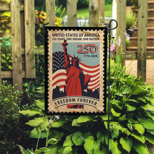 Years America Garden Flag Outdoor Decor Yard House Banner Double Sided UUI GGX