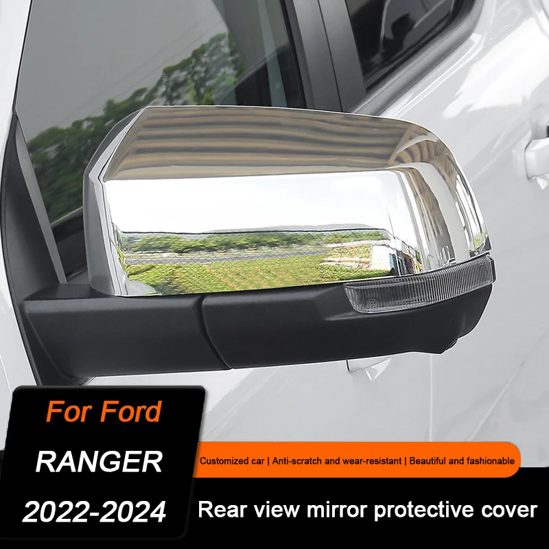 For Ford Ranger Wildtrak T9 2022 2023 2024 Car Side Rearview Mirror Cover Cap Housing Protective Case Shell Exterior Accessories