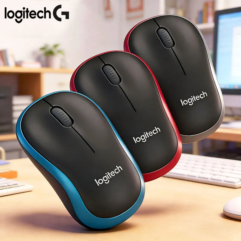 

Logitech M220 Silent Wireless Office Mouse Ergonomic Compatible with Multiple Systems Suitable for Office, Home, and Students