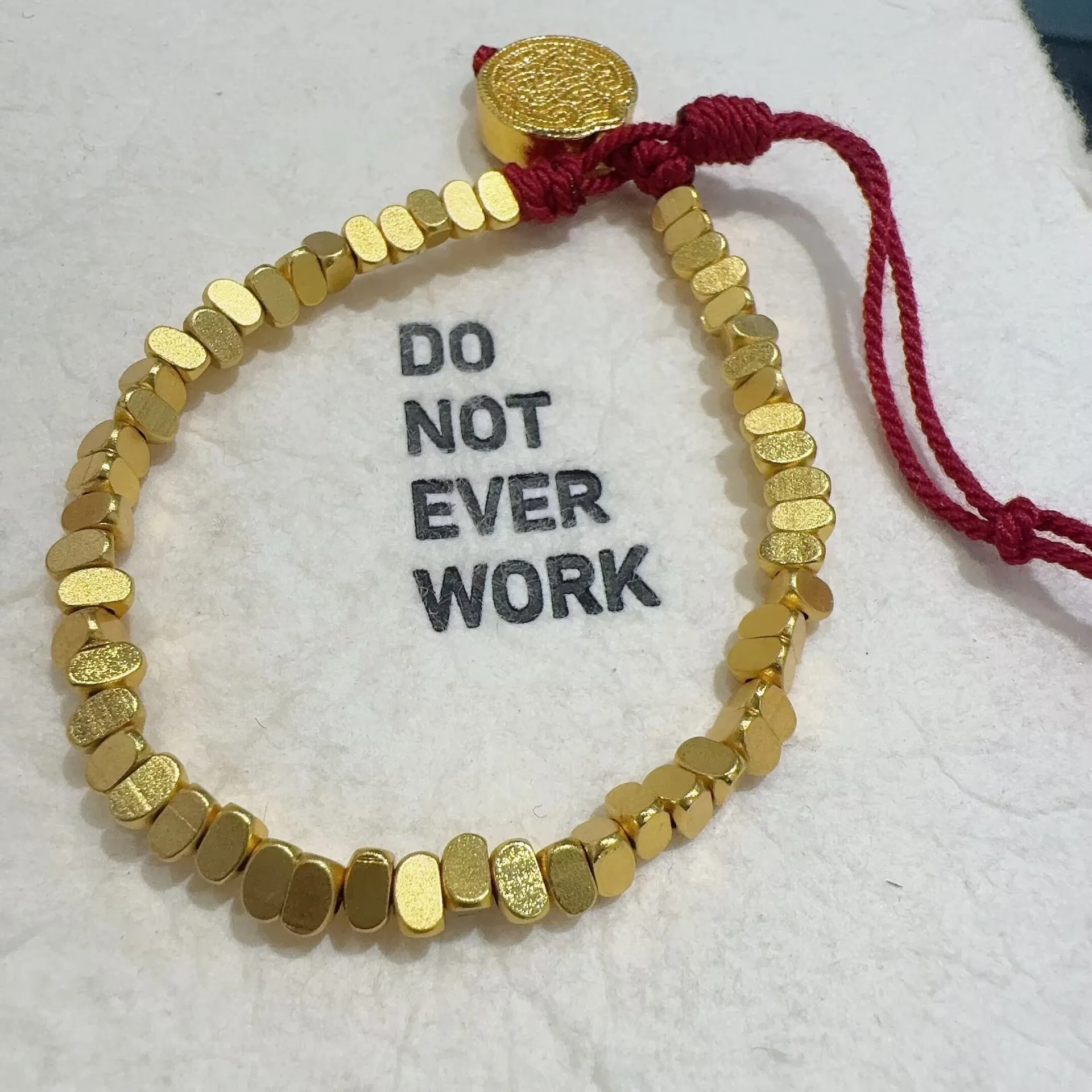 

Plated Real Gold Color Preservation Ancient Dharma Sand Golden Gold Five Paths God Of Wealth Coiled Bracelet New Girls Gift