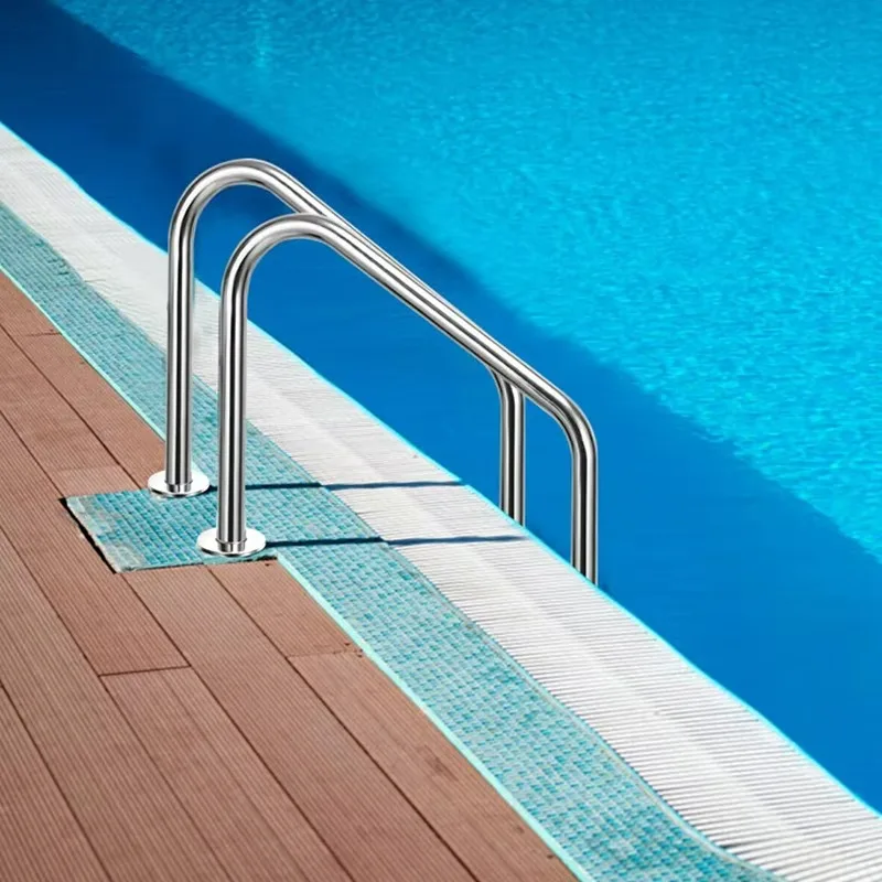 Universal 2-5 Step SS304 Above Ground Pool Ladder Anti-Slip Build, Wide Range Spec For Outdoor Family And Commercial Pool