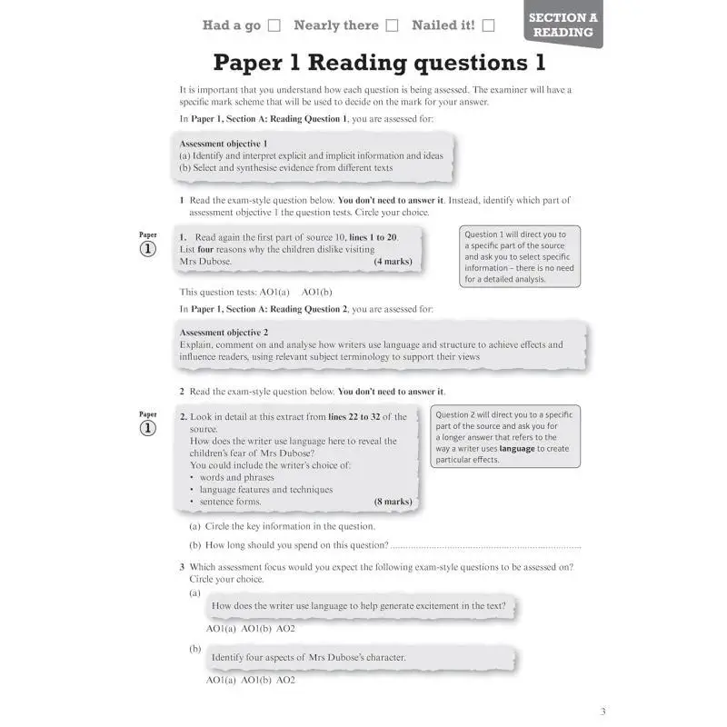 بيرسون مراجعة AQA GCSE مصنف مراجعة اللغة الإنجليزية لعام 2025 و2026 امتحان جوناثان مورغان 9781447987833