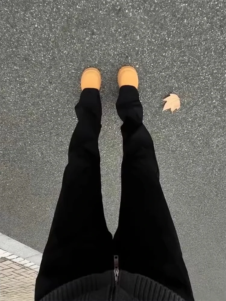 

Мужские джинсы Cleanfit Bla Slim Straight с подкладкой, в американском стиле High Street, удлиненные, с легким расклешением