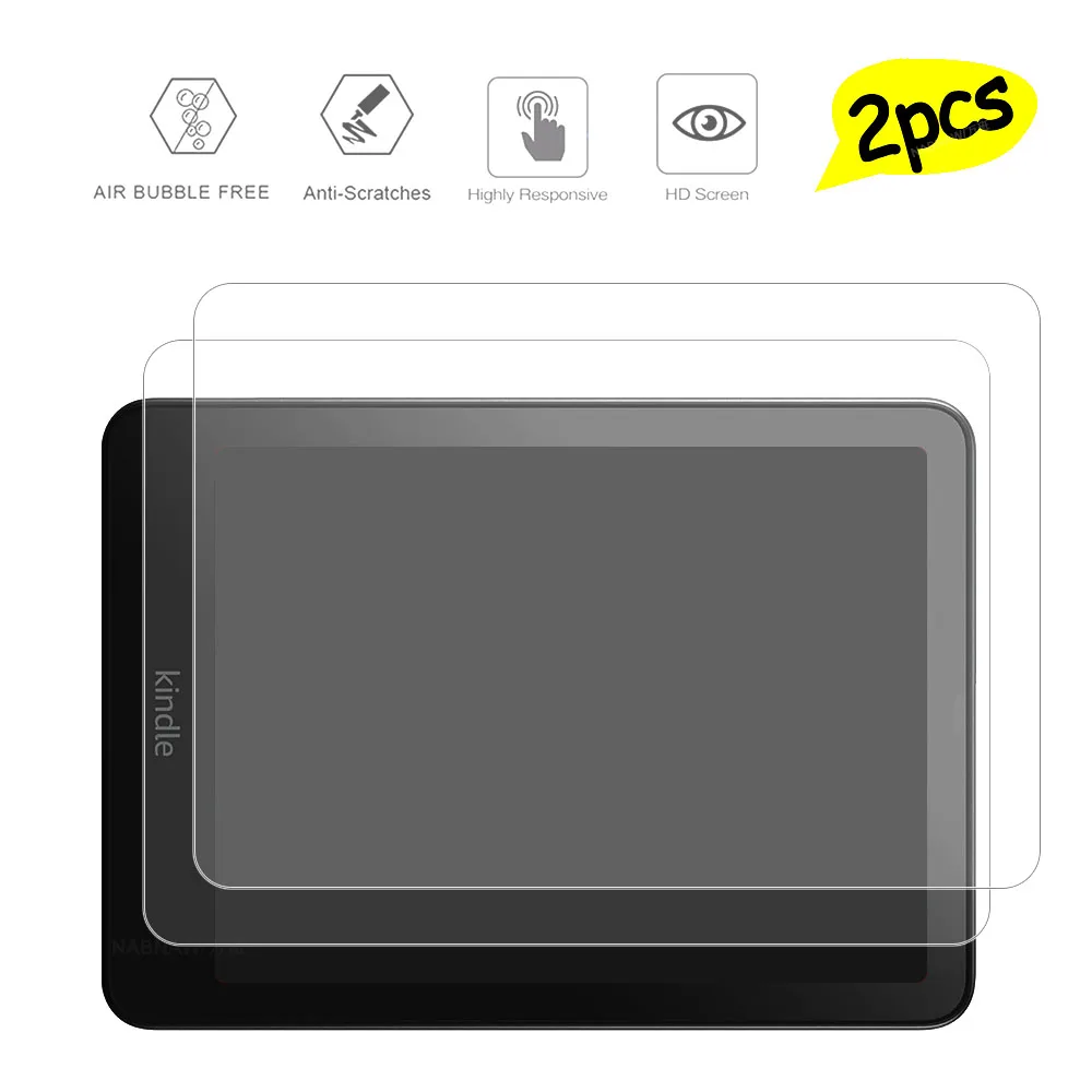 2 Pieces HD Scratch Proof Tempered Glass Screen Protector For Amazon Kindle Colorsoft Signature Edition 7.0 2024 Hard Film