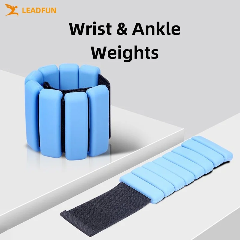 Sportneer Wrist & Ankle Weights 1-2 Lbs Each | Adjustable Silicone Weights For Yoga, Walking & Fitness