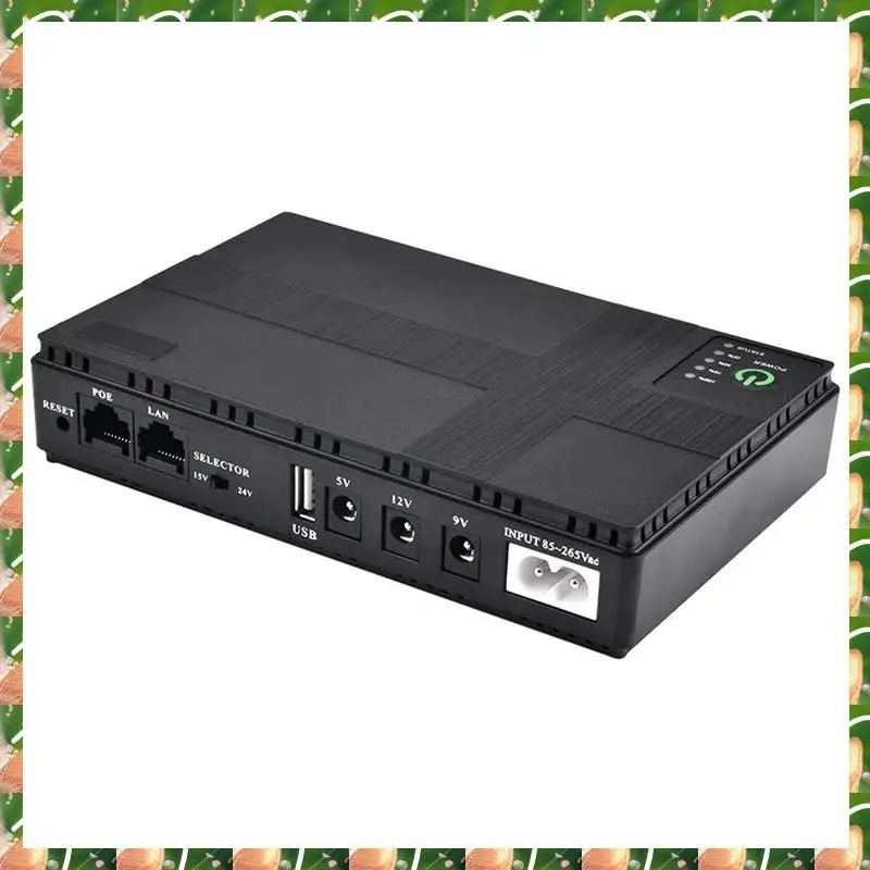 

JAJA AC85-265V DC1018P Маршрутизатор 5V9V12V Резервный источник бесперебойного питания 10400 мАч Зарядное устройство для сотового телефона ИБП постоянного тока Американская вилка