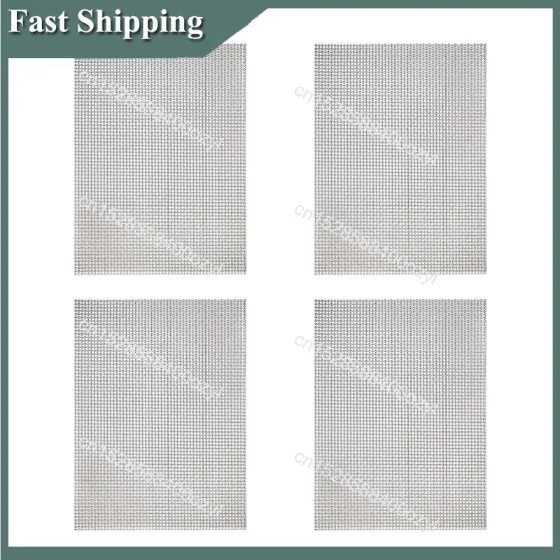 Agosto 4 peças 21cm x 30cm malha de arame resistente malha de metal folhas de malha de metal para projetos diy 304 aço inoxidável sem ferrugem malha scre