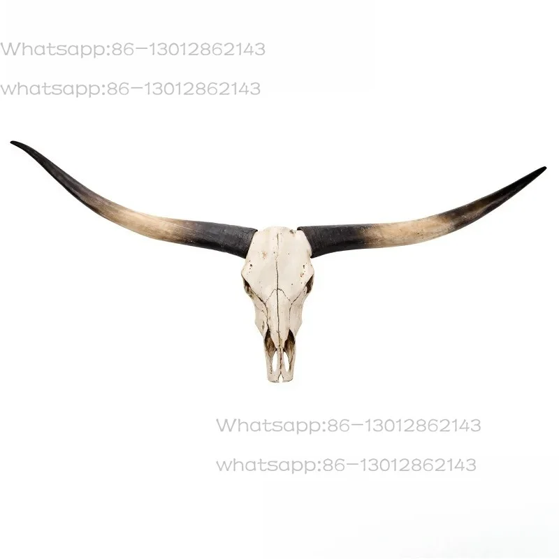Large Cow Head Wall Hanging Simulation Animal Head, Retro Home Wall Decoration
