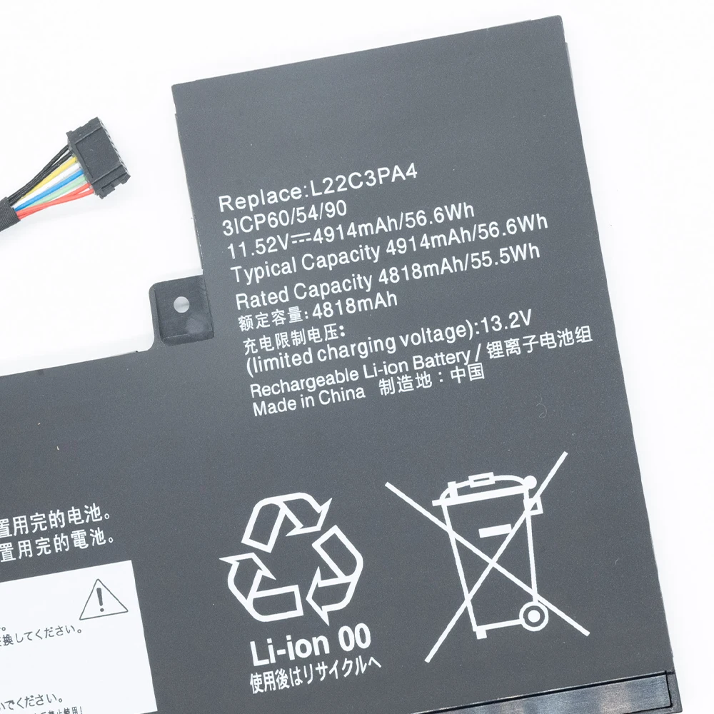 Keyuan L22C3PA4 Genuine Battery L22B3PA4/L22C3PA4/L22D3PA4 for Lenovo IdeaPad Slim 5 14ABR8/14IRL8 Battery