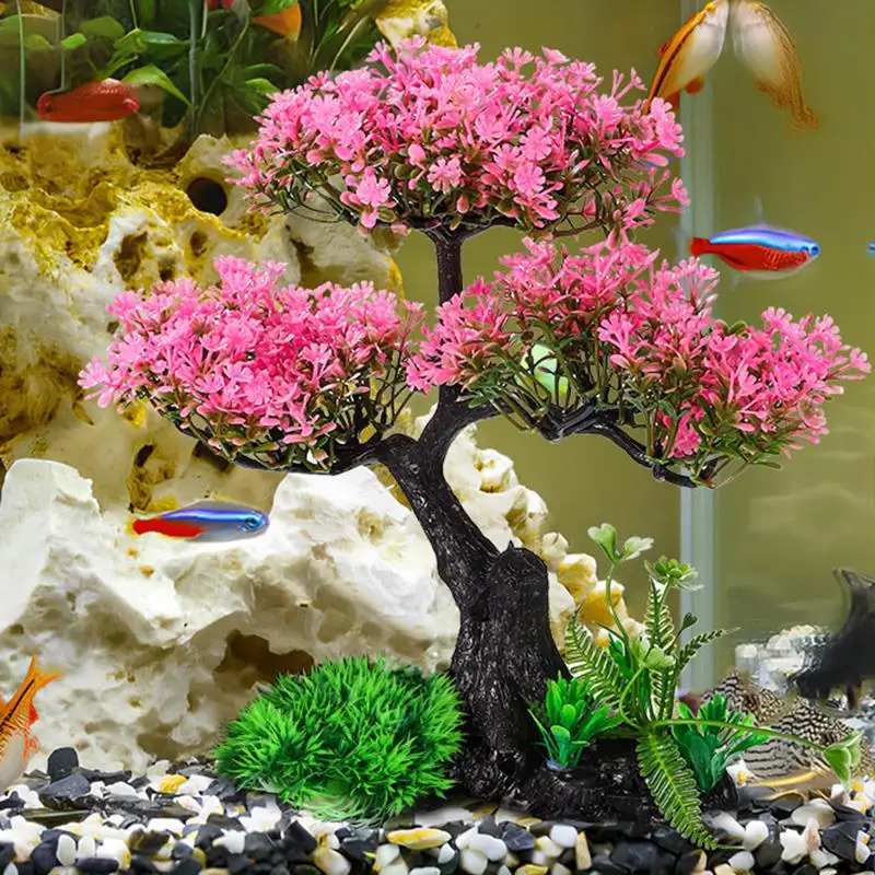 

Realistic Artificial Aquarium Plants Set lasting Water Ornament for Fish Tank Decor Variety of Combinations Soft