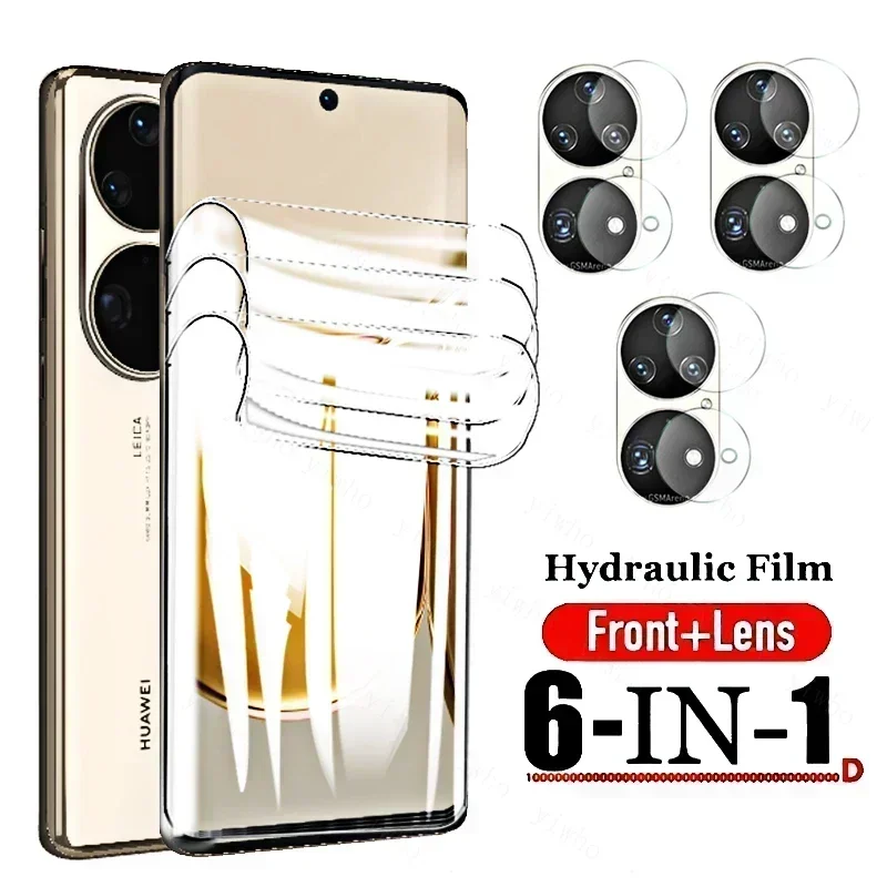 Full Cover Hydrogel Film for Huawei P50 Pro P50pro Screen Protectors on For p 50 huaweip50 Film Camera Lens Tempered Glass