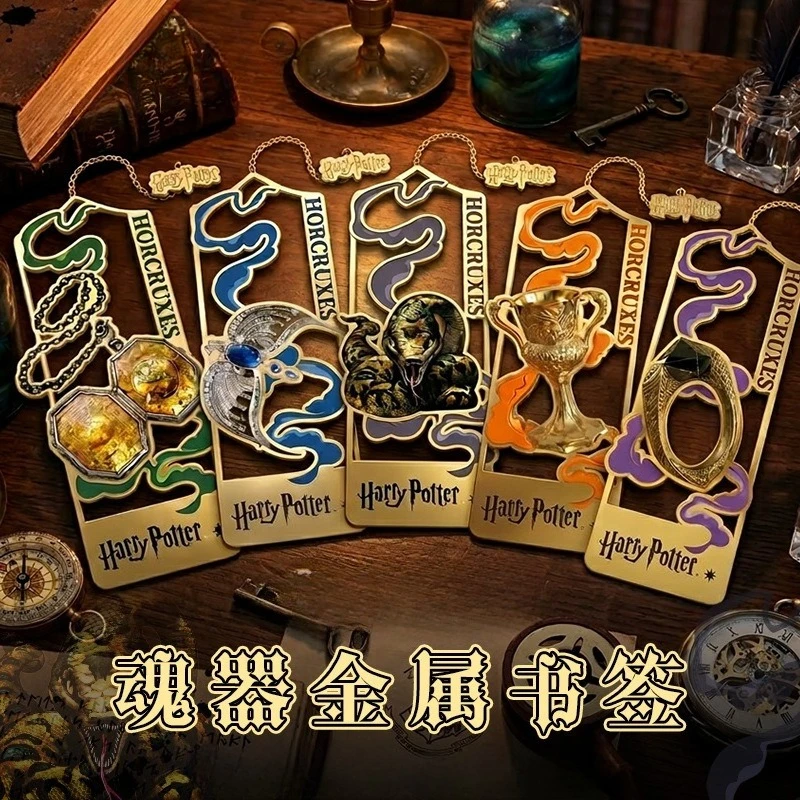 Marcador de Livro Metálico Anime Magic Boy, Coleção de Cartoon Horcrux, Presente de Aniversário para Fãs
