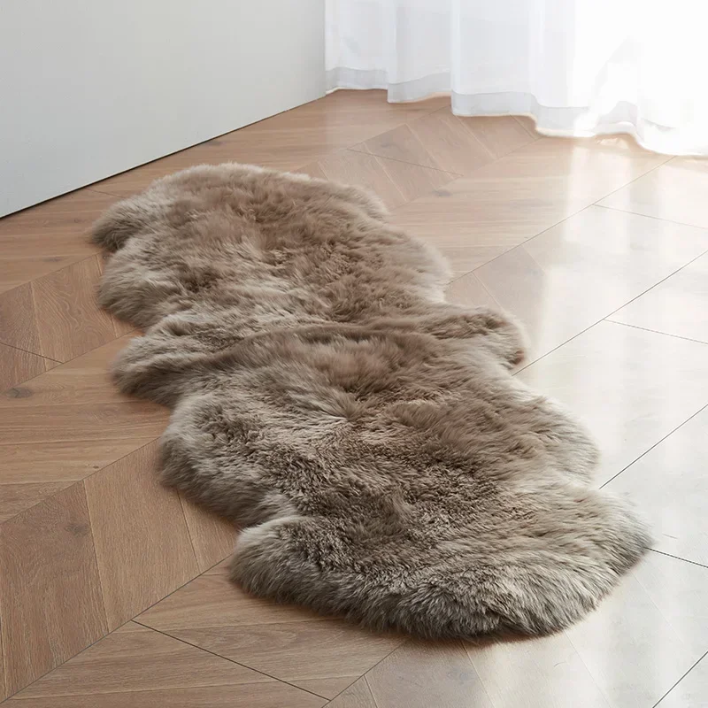 Wool carpet living room whole sheepskin cushion