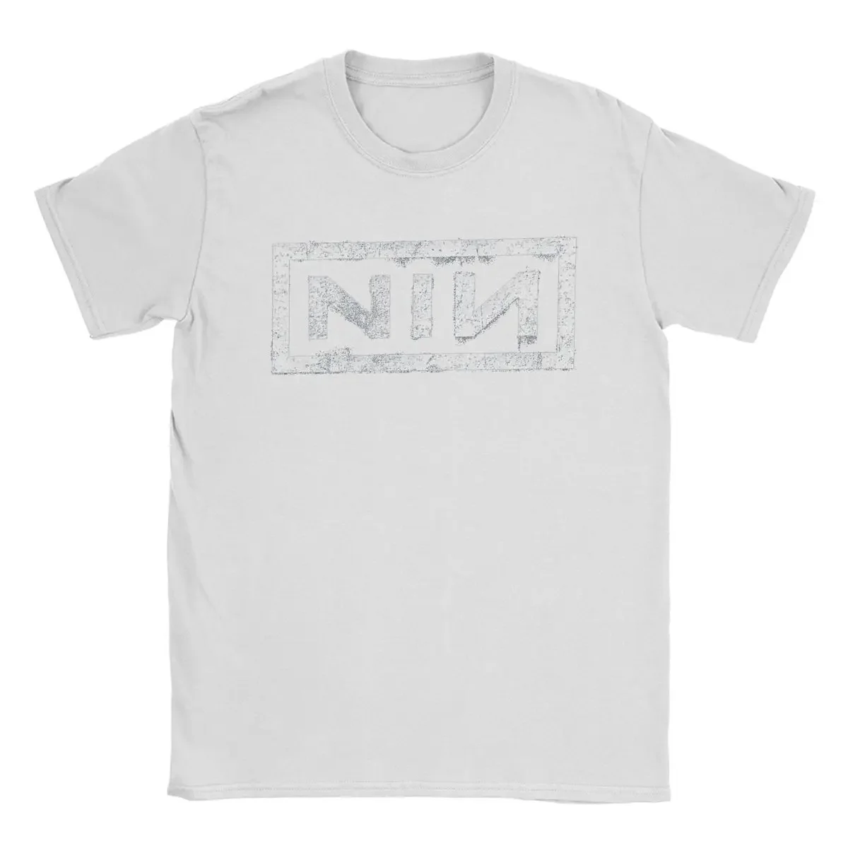 NIN Retro Logo T Shirts Daily Harajuku Streetwear Cotton Funny Short Sleeve Vintage Leisure Men Amusing Summer Unisex Tops