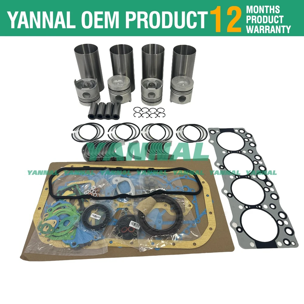 4BD1T 4BD1 Overhaul Rebuild kit For Isuzu NPR Hitachi Kobelco Sumitomo excavator