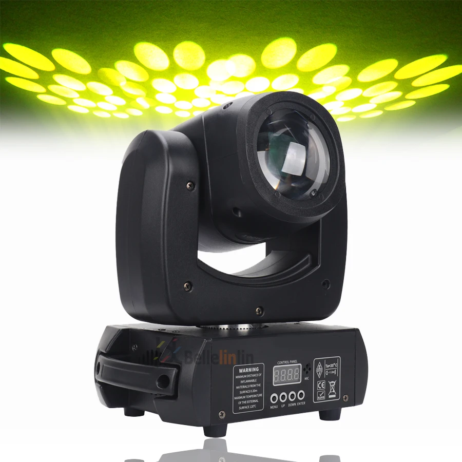 Imagem -03 - Beam Gobo 18 Prism Led Spot Light Iluminação de Efeito de Palco dj Disco Moving Head Lights sem Imposto 100w Pcs