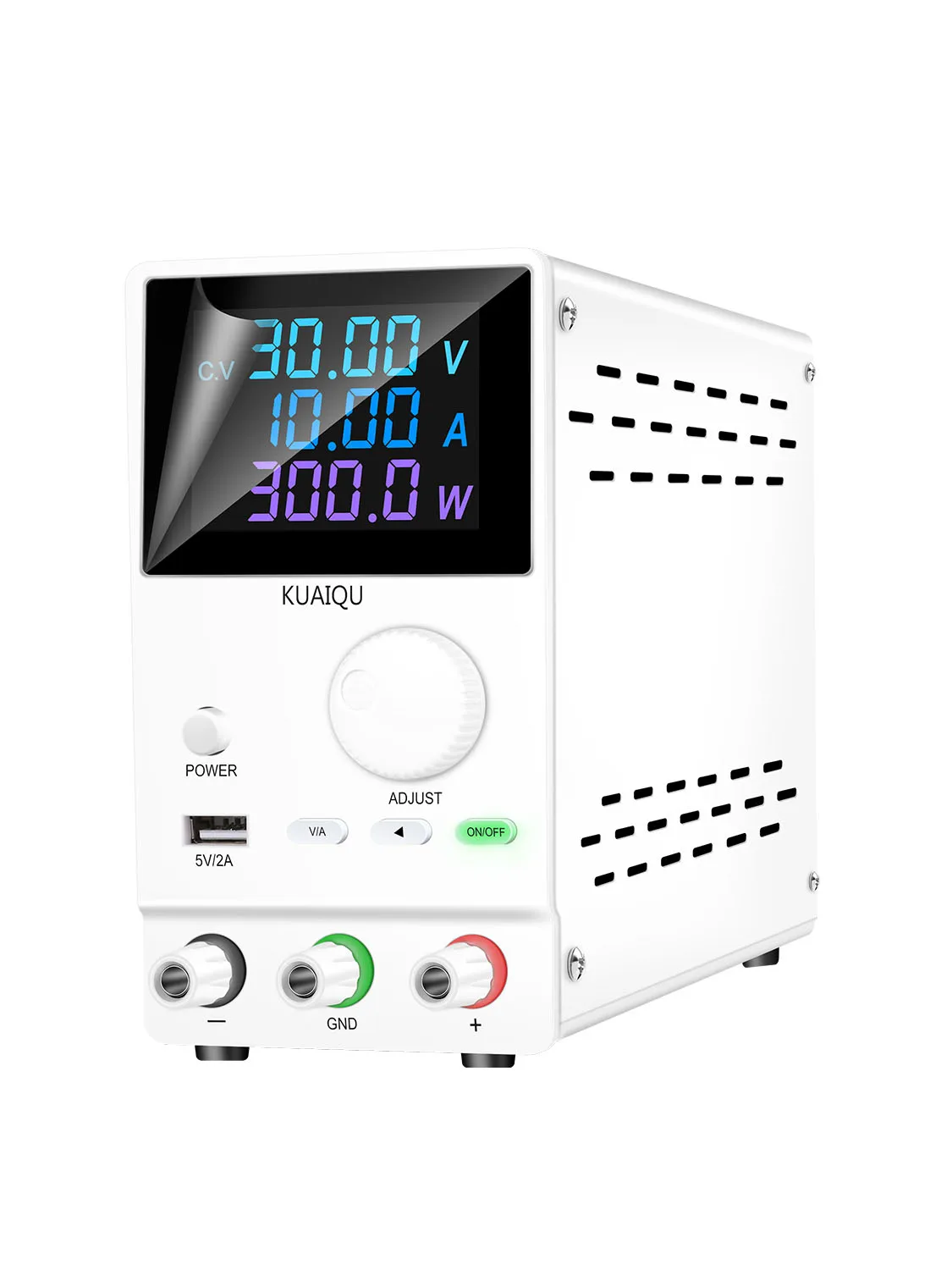 KUAIQU 0-30V 0-10A 0-300W DC Netzteil EIN/AUS LCD Tischspannungsregler USB 5V2A Einstellbare Stromquelle DIY Reparaturwerkzeuge