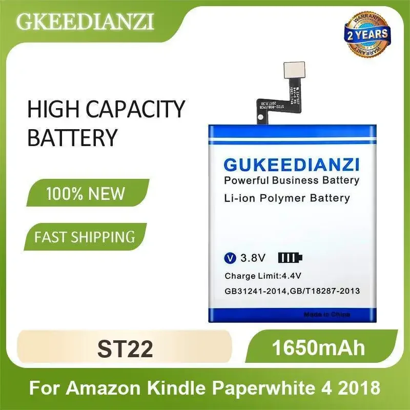 

ST22 Tablet Battery For Amazon Kindle Paperwhite 4 2018 1650mAh High Capacity